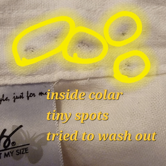 Just My Size Women's Button-Down Shirt in Whipped Latte - Picture 6 of 7